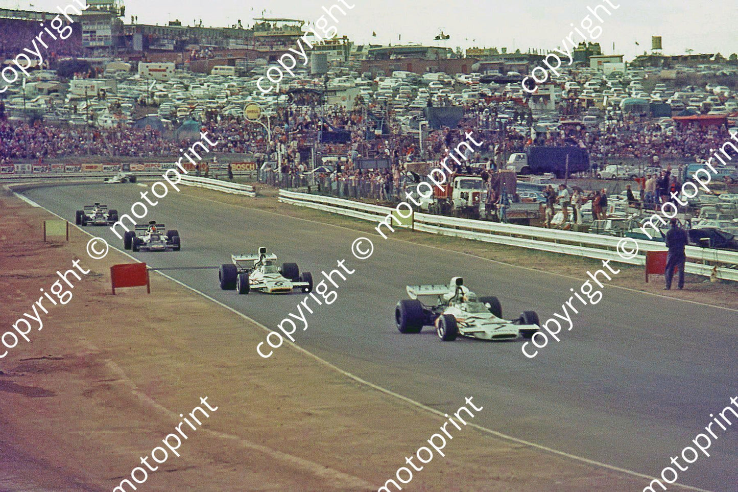 SS Scheckter Revson McLaren M19s_ Fittipaldi Peterson Lotus 72s (Thanks to Ken Stewart)  (5)