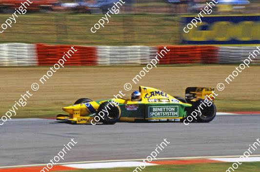 SS Schumacher Benetton B193A [not pin sharp] ( Burgess)
