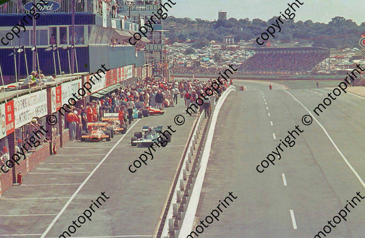 SS Stewart leaving pits in Tyrrell_ note Team GUnston March and Brabham (Thanks to Ken Stewart)  (5)