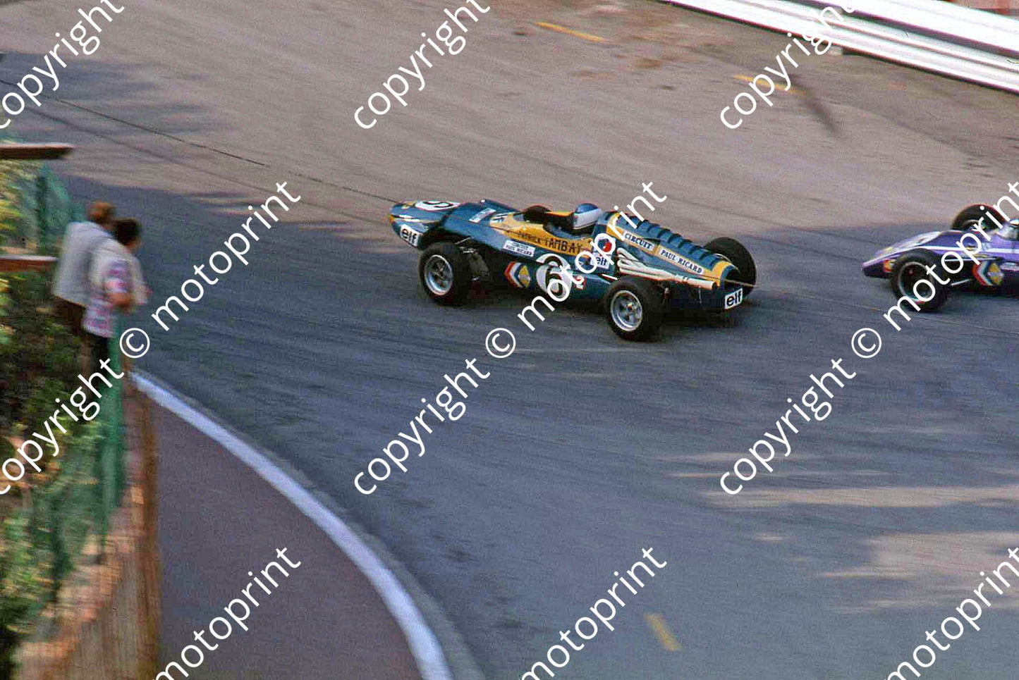 SS Tambay Alpine F Renault  damaged nose