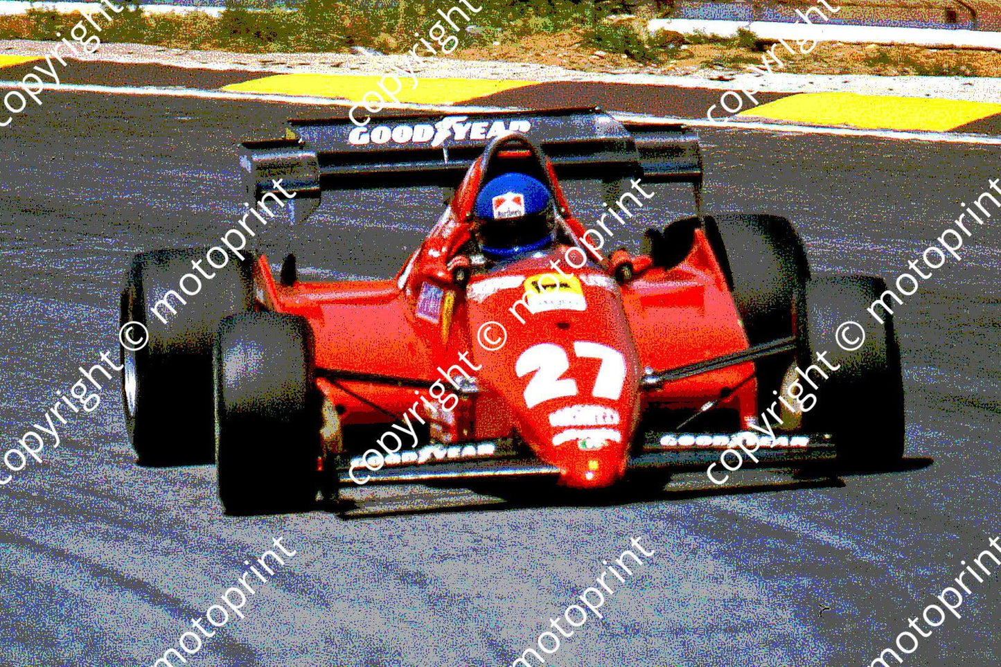 SS Tambay Ferrari 126C3 posterised