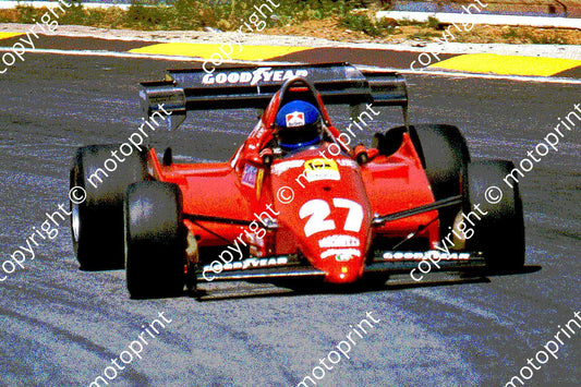 SS Tambay Ferrari 126C3 posterised