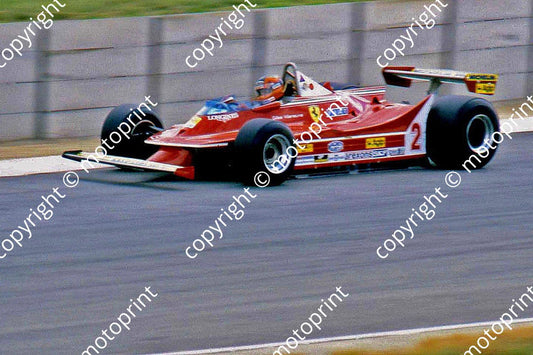 SS Villeneuve Ferrari 312T5 Sunset cropped