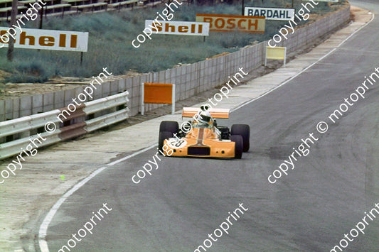 SS Willie Ferguson Brabham BT33 Gunston SA GP practice 1972 (thanks R Tudor-Owen)