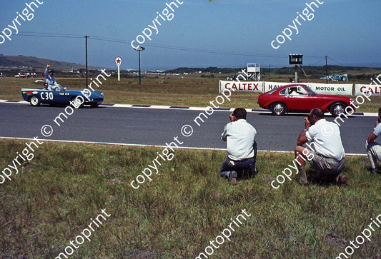 SS (thanks Stuart Falconer) a 072 1963 EL SA GP parade_ Flamingo, Clark on P Gough Dart
