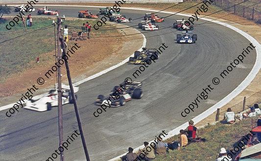 SS (thanks Stuart Falconer) a 386 1974 SA GP 1st lap Hunt, WatsonPeterson, Depailler, Mass, Hill, Brambilla, Charlton, I Scheckter, Keizan
