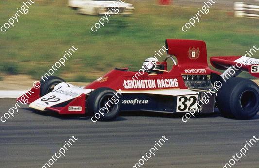 SS (thanks Stuart Falconer) a 445 1975 SA GP Ian Scheckter Tyrrell 007-1 NOT PIN SHARP