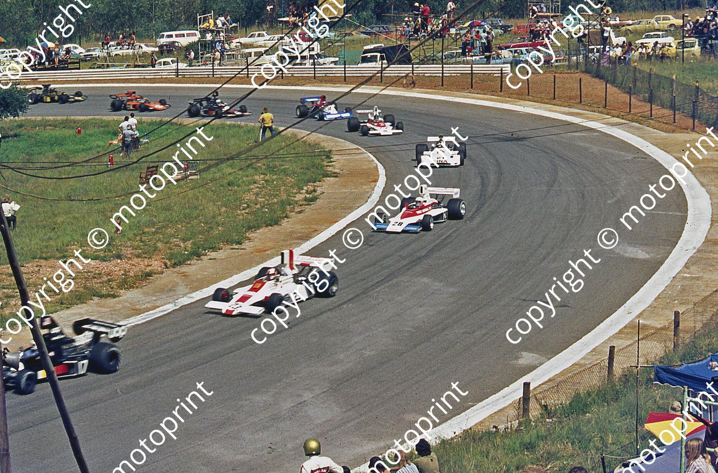 SS (thanks Stuart Falconer) a 449 1975 SA GP  opening laps Jarier, Stommelen, Donohue, Laffitte, Charlton, Evans