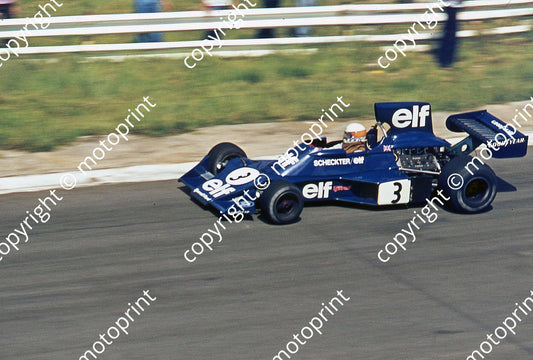SS (thanks Stuart Falconer) a 451 1975 SA GP J Scheckter Tyrrell 007-2 NOT PIN SHARP