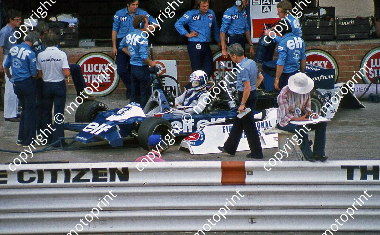 SS (thanks Stuart Falconer) a 607 1978 SA GP  pits Pironi stripped Tyrrell 008-2