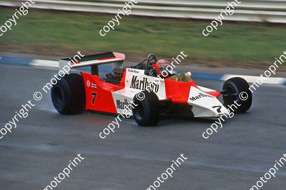 Stuart Falconer SS (thanks Stuart Falconer) a 776 1981 SA GP Watson McL M29C wet track ...