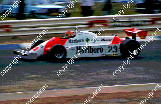 SS (thanks Stuart Falconer) a 812 1982 SA GP Giacommelli Alfa 179 poster