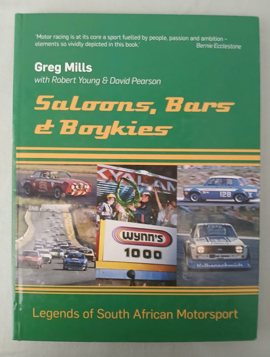Saloons, Bars & Boykies – Legends of South African Motorsport, a book written by Greg Mills, with Robert Young and David Pearson