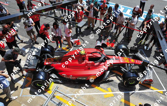 2023 Ferrari SF-23 pit-lane (courtesy Paolo D'Alessio)