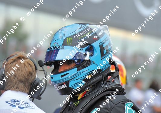 2023 G.Russell Mercedes helmet (courtesy Paolo D'Alessio)