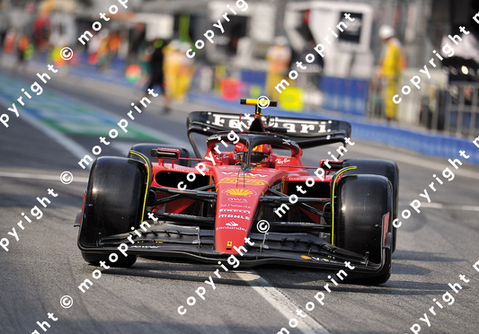 2023 C.Sain Ferrari pit lane (courtesy Paolo D'Alessio)