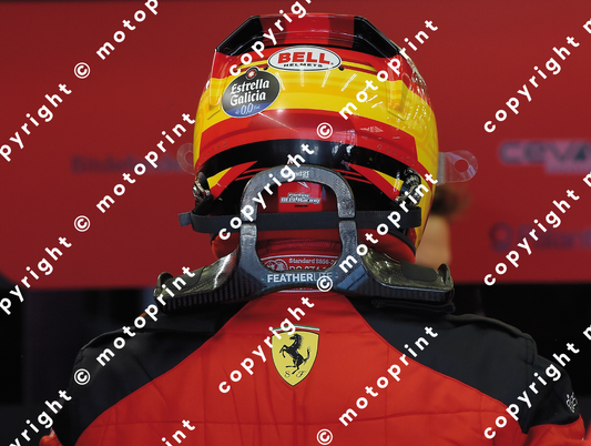 2023 C.Sainz Ferrari helmet (courtesy Paolo D'Alessio)