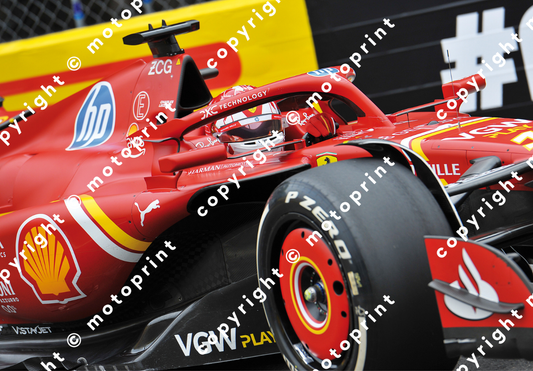 2024 C.Leclerc Ferrari action (courtesy Paolo D'Alessio)