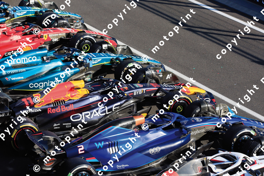 2023 F.1 pit lane (courtesy Paolo D'Alessio)