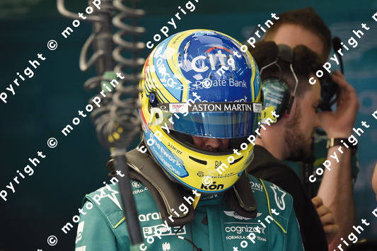 2023 F.Alonso Aston Martin helmet (courtesy Paolo D'Alessio)