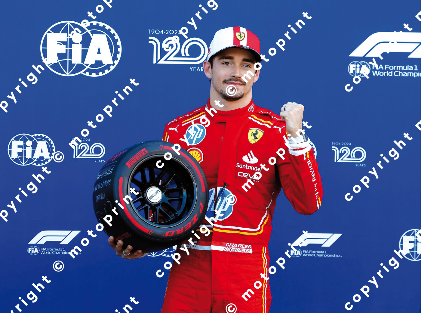 2024 C.Leclerc-Ferrari pole position GP Monaco (courtesy Paolo D'Alessio)