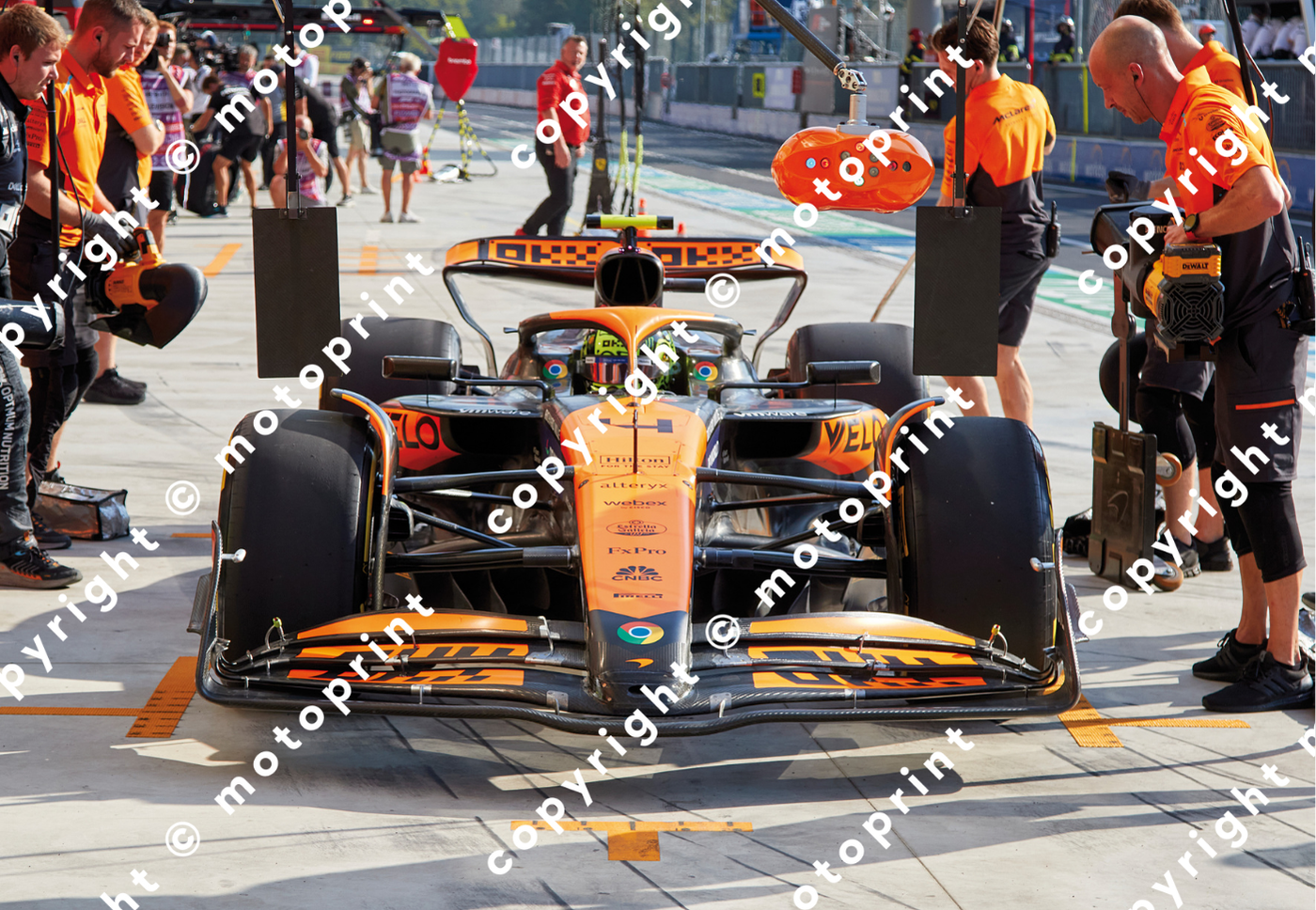 2024 McLaren Mercedes MCL38 pit lane  (courtesy Paolo D'Alessio)