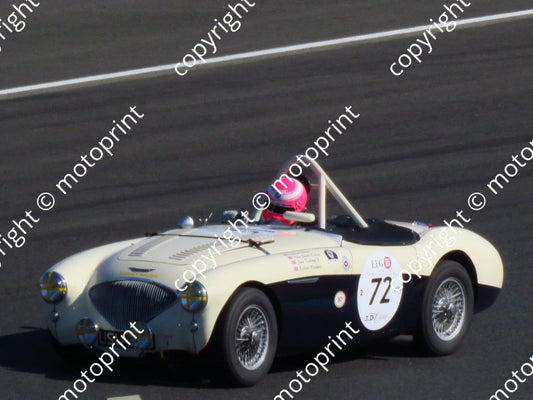 grid 2 72 Austin Healey 100M Graham, Asher Robson, Sam Tordoff, Richard Woolmer race pm  (15)