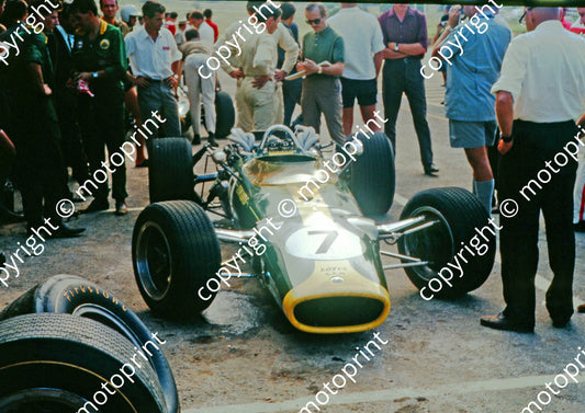 ss Lotus 43 BRM Jim Clark Chapman behind (Thanks to Ken Stewart) scanned A4